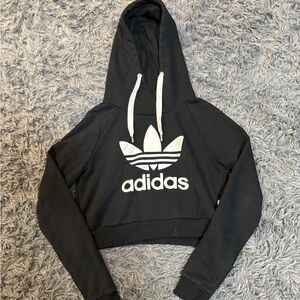 Adidas crop top hoodie